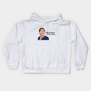 Alexandria Ocasio-Cortez - Cartoon Art Kids Hoodie